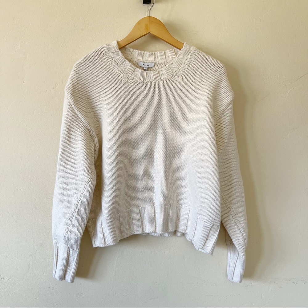 NWT Reiss Cady Keyhole Back Jumper Sweater sz l - Picture 4 of 8